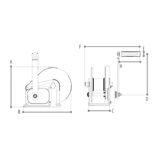 DELTA Handlier BHW type Verzinkt Tech Data