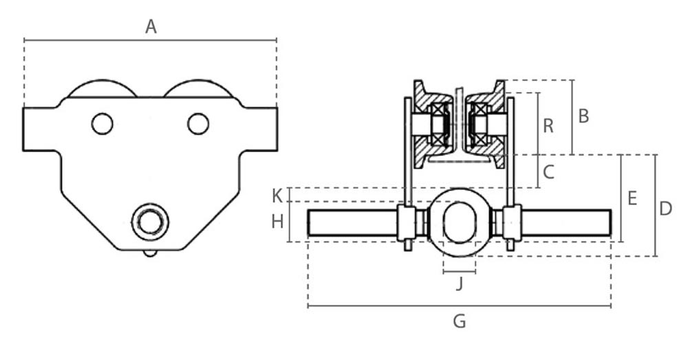 DELTA RED Spindel duwloopkat Tech Data