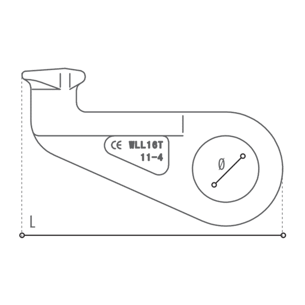 DELTALOCK Zeecontainer haak Grade 100 Tech Data